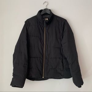 Gap Black Primaloft Jacket with Gold Zipper